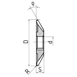 Fréza úhlová jednostranná, F852570, 20x100 mm