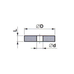 Brousící kotouč plochý elastický, BRUSIVO, 425378 /43338 1123.0015/ - T1 - 115x7x25 mm