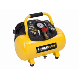 POWX1723 - Kompresor 1100W 12L 10bar bezolejový POWERPLUS