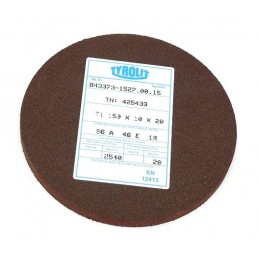 Brousící kotouč plochý elastický, BRUSIVO, 425433 /43373 1527.0015/ - T1 - 150x10x20 mm